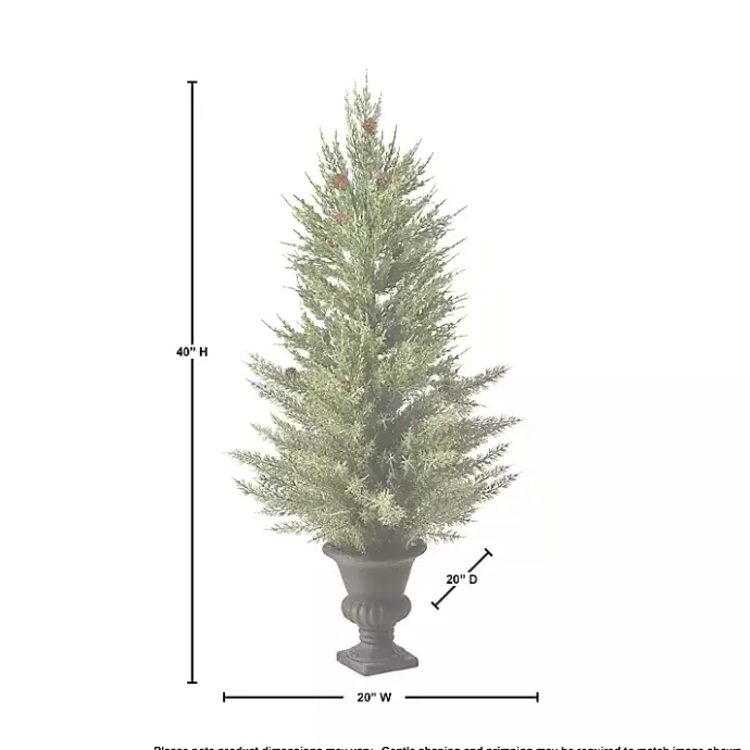 Outlet Kirklands Home Mini Spruce Tree in Urn Planter