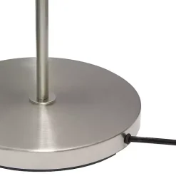 Clearance Kirklands Home Minimal Brushed Nickel Stem Floor Lamp White