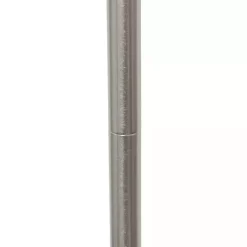 Clearance Kirklands Home Minimal Brushed Nickel Stem Floor Lamp White