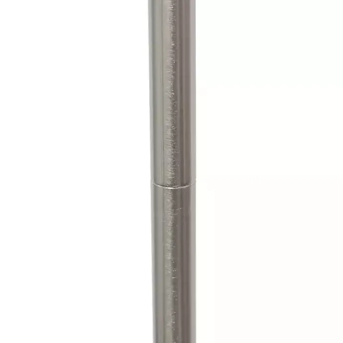 Clearance Kirklands Home Minimal Brushed Nickel Stem Floor Lamp White