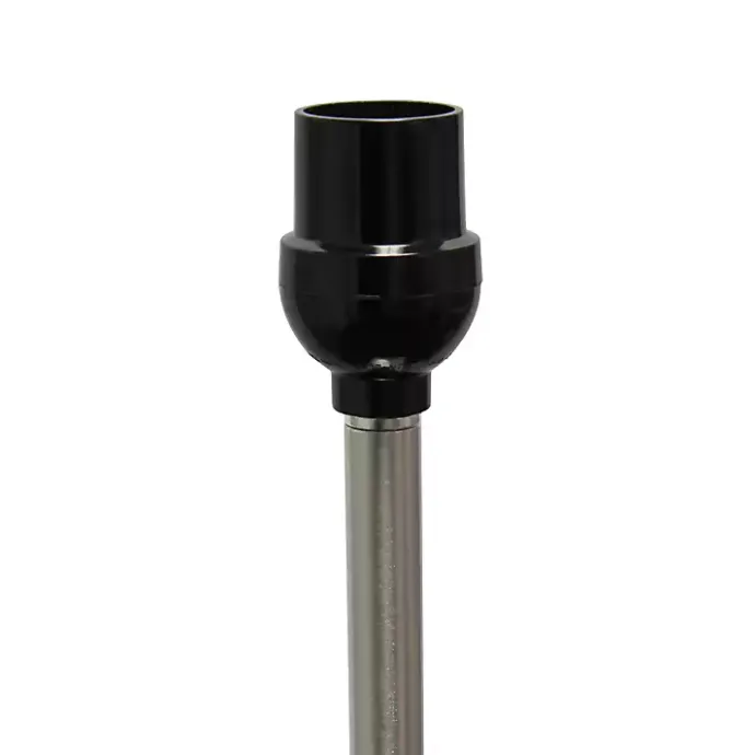 Clearance Kirklands Home Minimal Brushed Nickel Stem Floor Lamp White