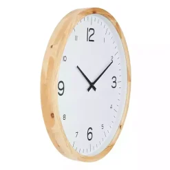 Kirklands Home Minimalist Wood Frame Wall Clock