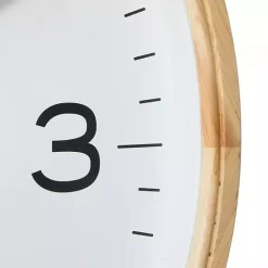 Kirklands Home Minimalist Wood Frame Wall Clock