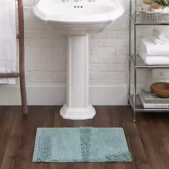 Sale Kirklands Home Mint Asymmetrical Cotton Bath Mat, 60 in. Blue