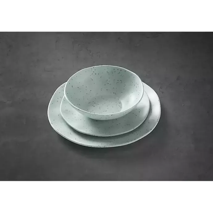 Sale Kirklands Home Mint Terrazzo 12-pc. Melamine Dinnerware Set Green