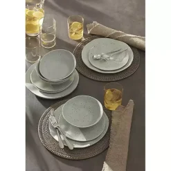 Sale Kirklands Home Mint Terrazzo 12-pc. Melamine Dinnerware Set Green