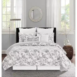 Discount Kirklands Home Miriam Floral & Stripe 3-pc. King Quilt Set