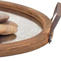 Sale Kirklands Home Mirrored Wood Oval Tray