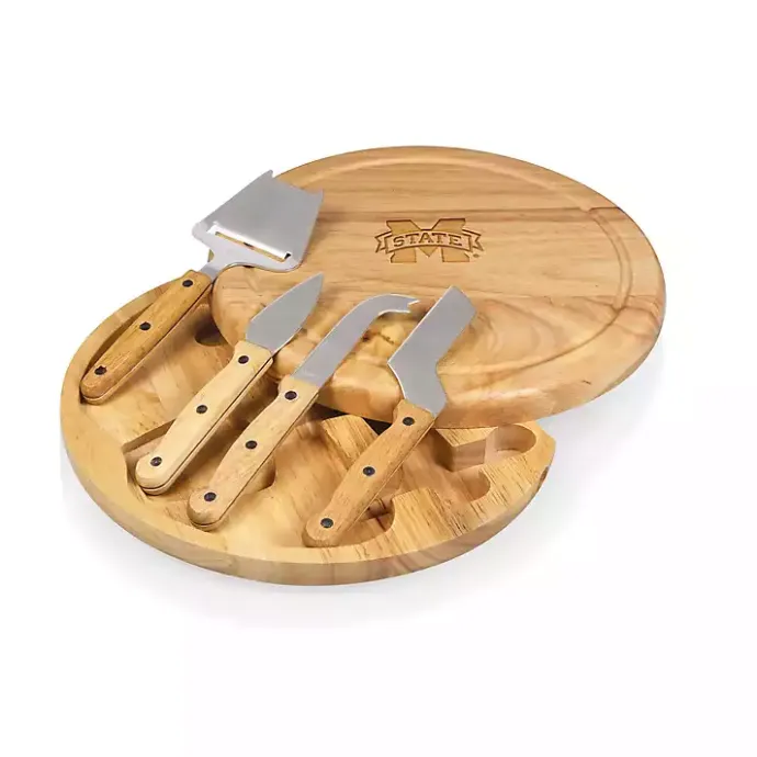 Discount Kirklands Home Mississippi State Cheese Board and Tool Set Tan