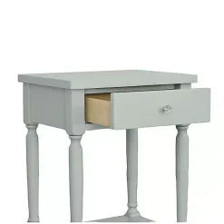 Clearance Kirklands Home Mist Rectangle Accent Table with Charging Station Green