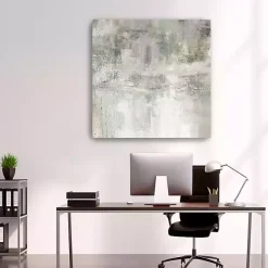 New Kirklands Home Misty Lake Giclee Canvas Art Print, 40x40 in. Tan