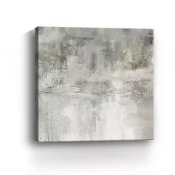 New Kirklands Home Misty Lake Giclee Canvas Art Print, 40x40 in. Tan