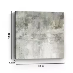 New Kirklands Home Misty Lake Giclee Canvas Art Print, 40x40 in. Tan