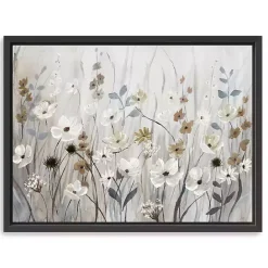 Outlet Kirklands Home Misty Meadow Black Framed Canvas Art Print