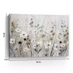 Online Kirklands Home Misty Meadow Field Canvas Art Print Gray