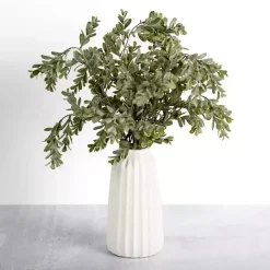Outlet Kirklands Home Mixed Greenery Arrangement in White Vase