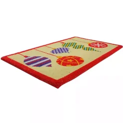 New Kirklands Home Mixed Ornaments Christmas Doormat