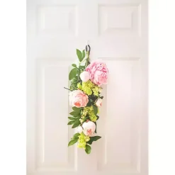 Best Kirklands Home Mixed Peony and Hydrangea Swag Teardrop