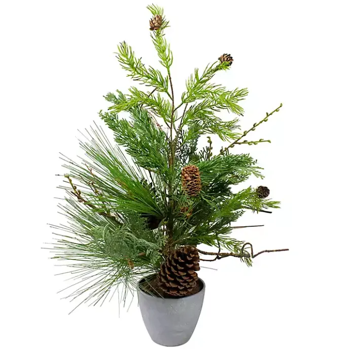Online Kirklands Home Mixed Pine Potted Christmas Tree Green