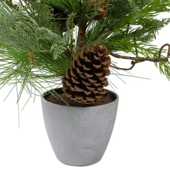 Online Kirklands Home Mixed Pine Potted Christmas Tree Green