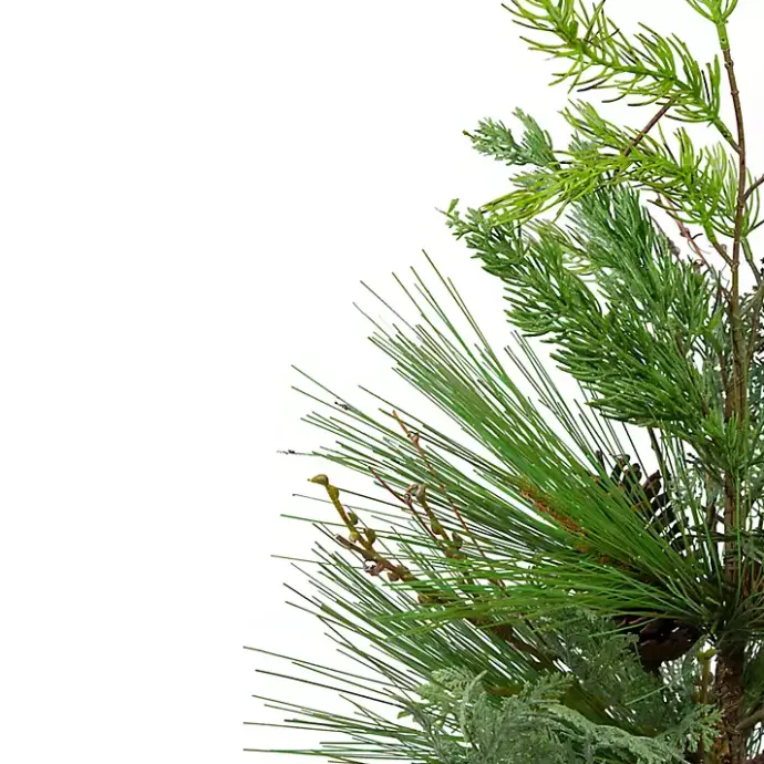Online Kirklands Home Mixed Pine Potted Christmas Tree Green