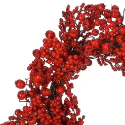 New Kirklands Home Mixed Berry Wreath Red