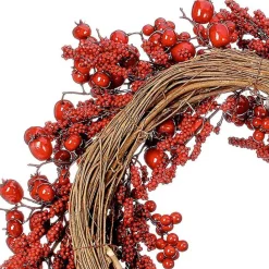 New Kirklands Home Mixed Berry Wreath Red