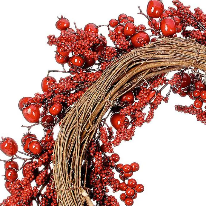 New Kirklands Home Mixed Berry Wreath Red