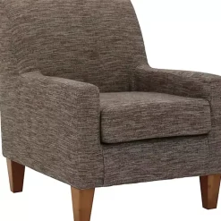Online Kirklands Home Mocha Fynn Upholstered Accent Chair Brown