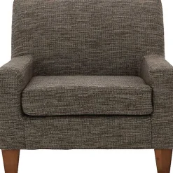 Online Kirklands Home Mocha Fynn Upholstered Accent Chair Brown
