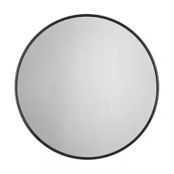 Sale Kirklands Home Modern Metal Round Wall Mirror Black