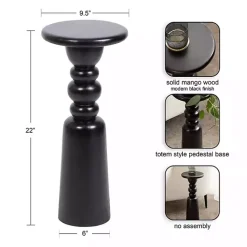 Sale Kirklands Home Modern Tirollo Accent Table Black