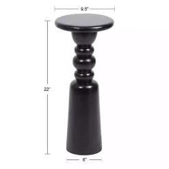 Sale Kirklands Home Modern Tirollo Accent Table Black