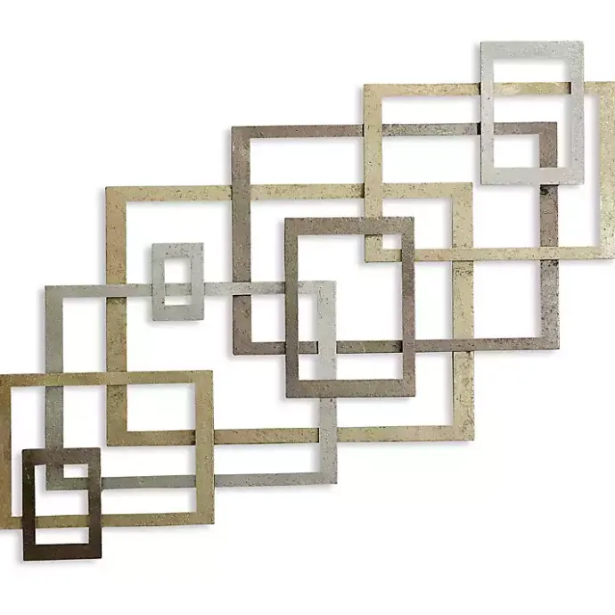 Clearance Kirklands Home Modern Glossy Squares Wall Sculpture