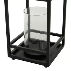Clearance Kirklands Home Modern Vintage Iron Framed Lantern, 18 in. Black
