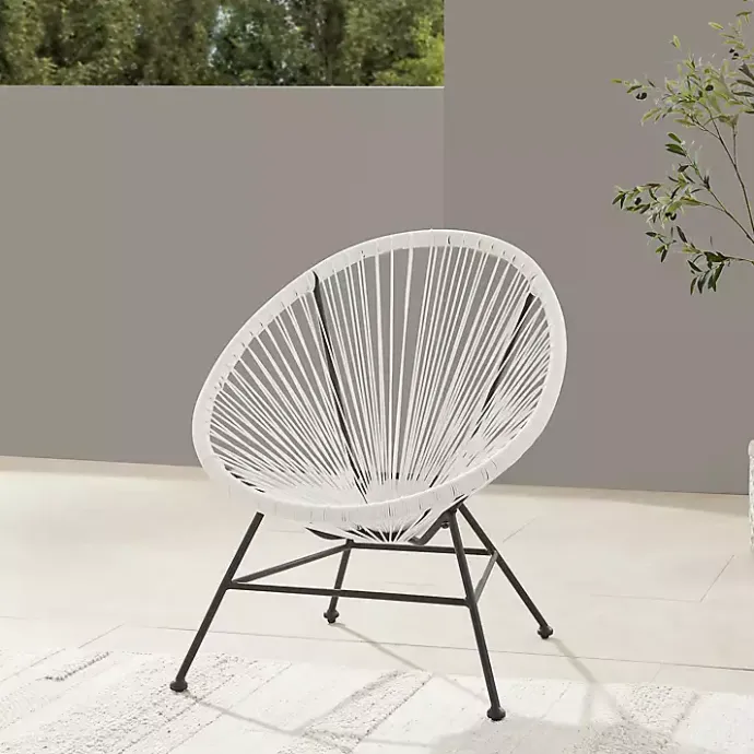 Outlet Kirklands Home Modern Wicker 3-pc. Outdoor Patio Set White