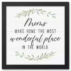 Online Kirklands Home Mom Make Home Wonderful Framed Canvas Print