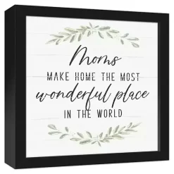 Online Kirklands Home Mom Make Home Wonderful Framed Canvas Print
