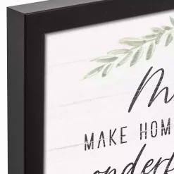 Online Kirklands Home Mom Make Home Wonderful Framed Canvas Print