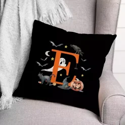New Kirklands Home Monogram E Halloween Indoor/Outdoor Pillow