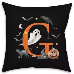 Discount Kirklands Home Monogram G Halloween Indoor/Outdoor Pillow