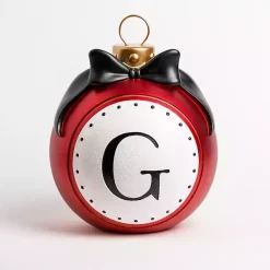 Online Kirklands Home Monogram G Outdoor Christmas Ornament