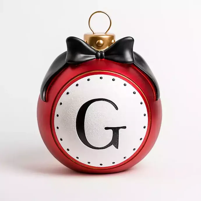Online Kirklands Home Monogram G Outdoor Christmas Ornament