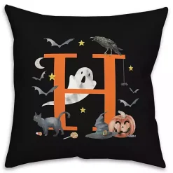 Discount Kirklands Home Monogram H Halloween Indoor/Outdoor Pillow