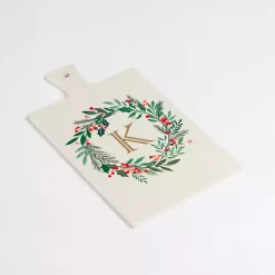 Clearance Kirklands Home Monogram K Christmas Wreath Serving Board