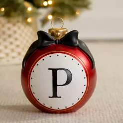 Best Kirklands Home Monogram P Outdoor Christmas Ornament