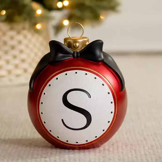 Clearance Kirklands Home Monogram S Outdoor Christmas Ornament