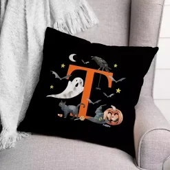 Hot Kirklands Home Monogram T Halloween Indoor/Outdoor Pillow