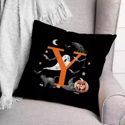 Hot Kirklands Home Monogram Y Halloween Indoor/Outdoor Pillow