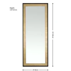 Outlet Kirklands Home Montauk LED Full Length Mirror Gold